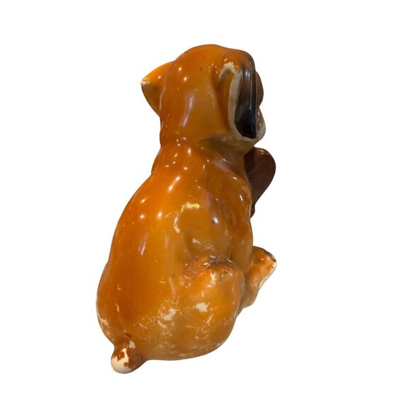 Vintage Ceramic Puppy Figurine Holding Shoe - Picture 5 of 13